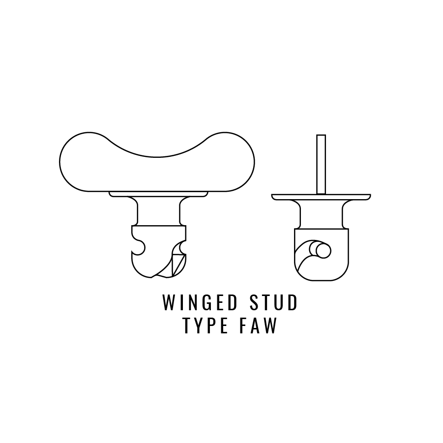 Type FAW Winged Dzus Stud